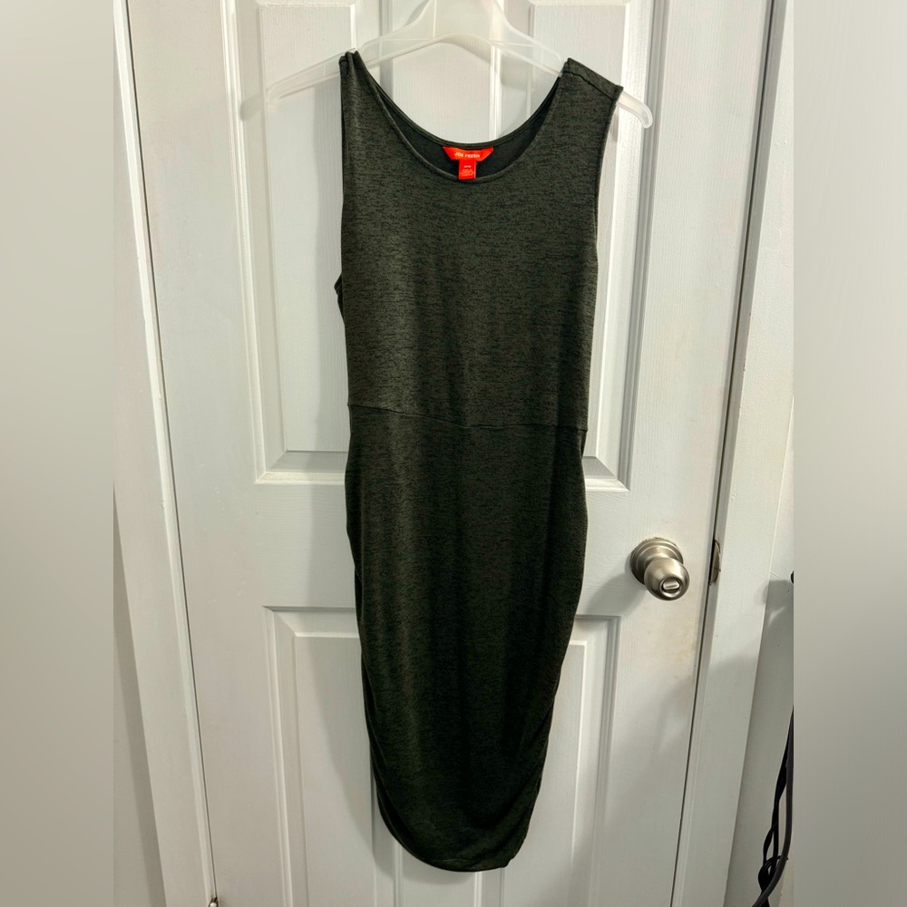 Joe Fresh Black Sleeveless Sheath Midi Dress